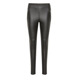 Ada Coated Zip Jeggings - Bukser, Jeans, Leggings & Shorts - DiMi Vita